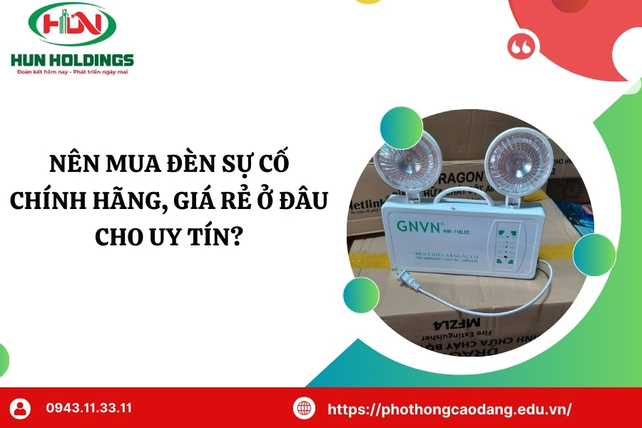 Nên mua đèn sự cố chính hãng, giá rẻ ở đâu cho uy tín?