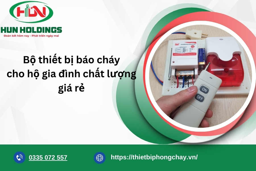 Bộ thiết bị báo cháy cho hộ gia đình chất lượng giá rẻ