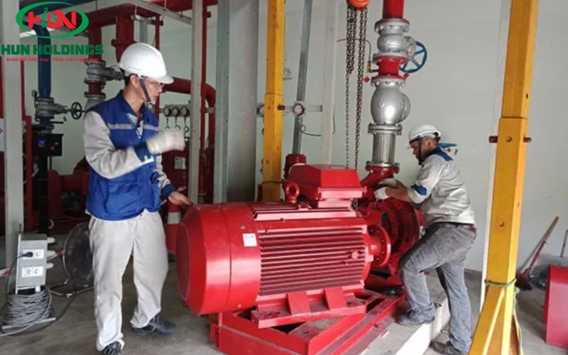 Lắp đặt máy bơm chữa cháy là gì?